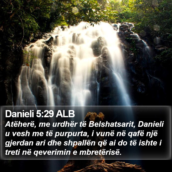 Danieli 5:29 ALB Bible Study