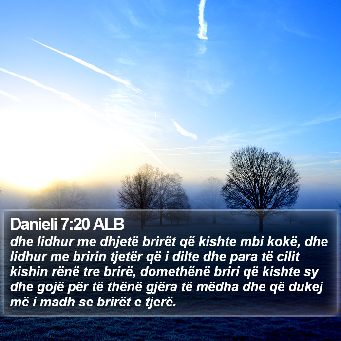Danieli 7:20 ALB Bible Study