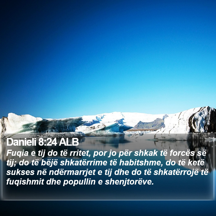 Danieli 8:24 ALB Bible Study