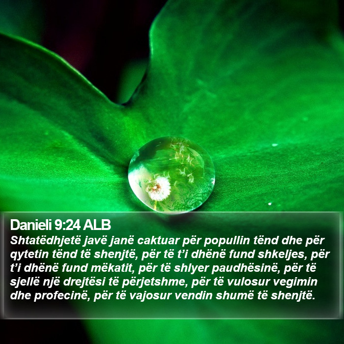 Danieli 9:24 ALB Bible Study