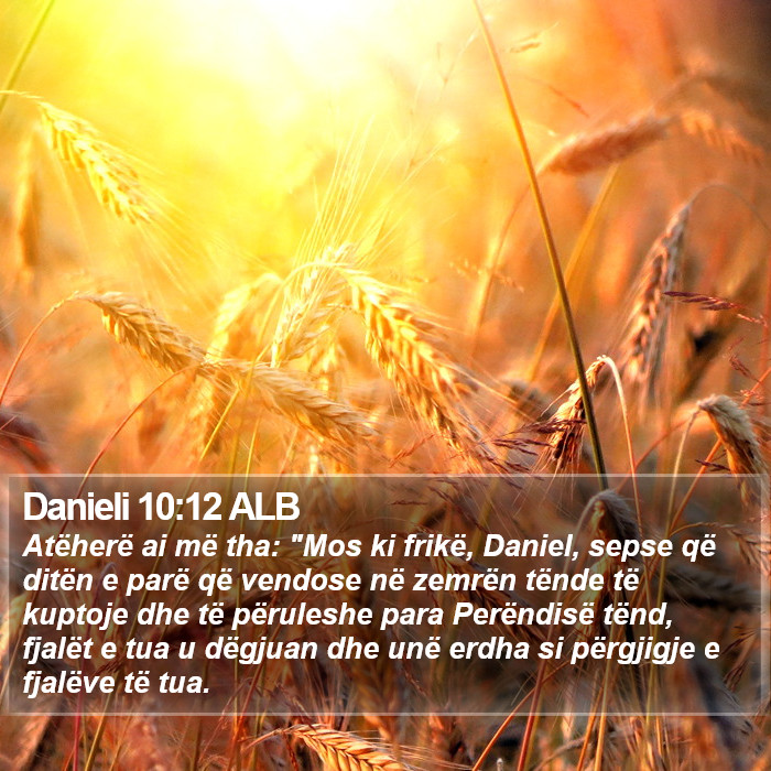 Danieli 10:12 ALB Bible Study