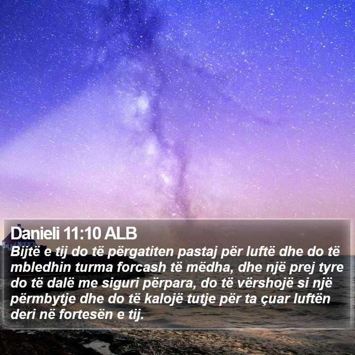 Danieli 11:10 ALB Bible Study