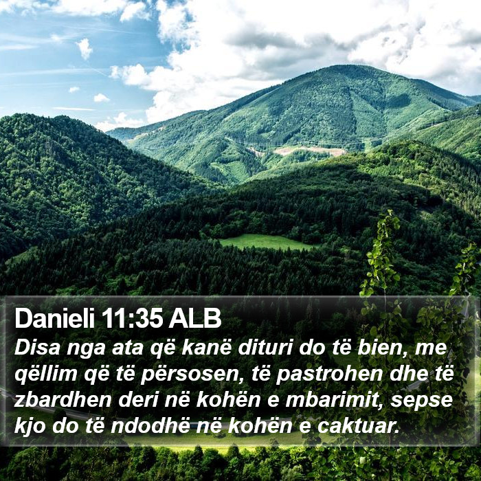 Danieli 11:35 ALB Bible Study