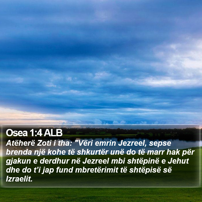 Osea 1:4 ALB Bible Study