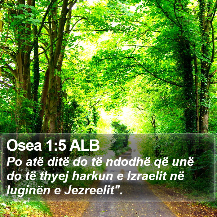 Osea 1:5 ALB Bible Study