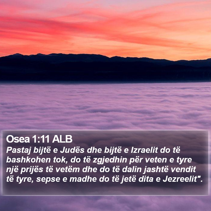 Osea 1:11 ALB Bible Study