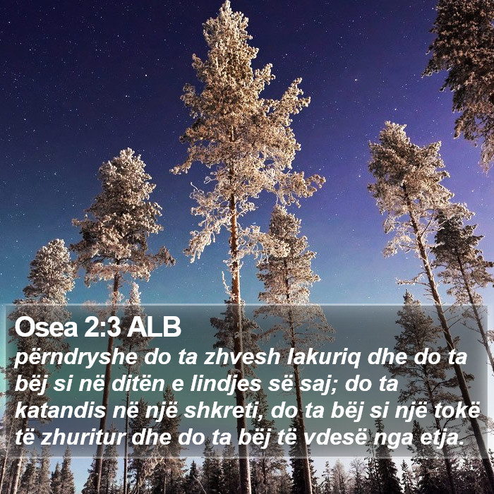 Osea 2:3 ALB Bible Study