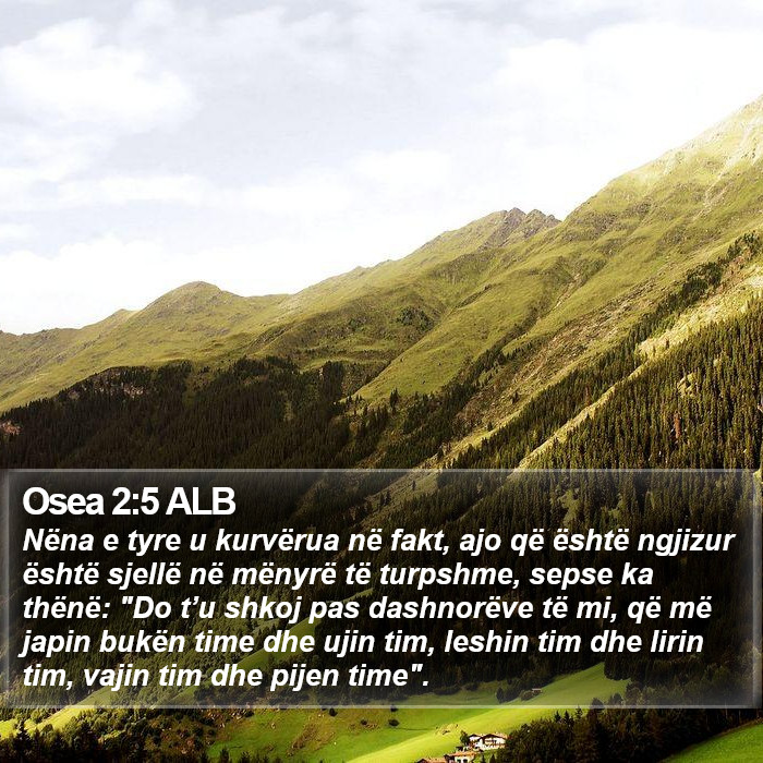 Osea 2:5 ALB Bible Study