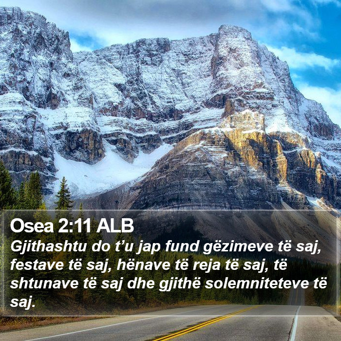 Osea 2:11 ALB Bible Study