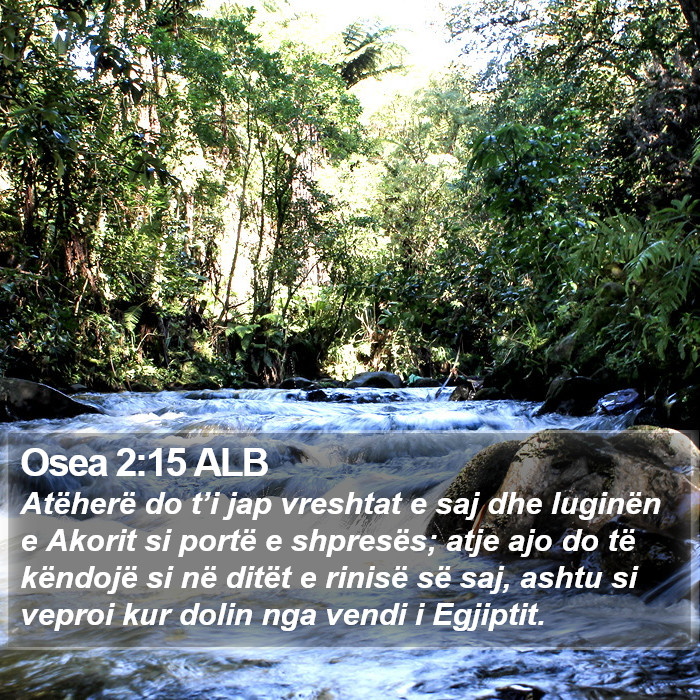 Osea 2:15 ALB Bible Study