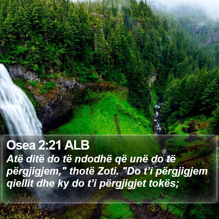 Osea 2:21 ALB Bible Study
