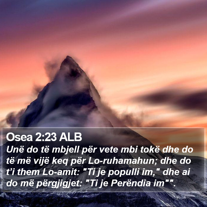 Osea 2:23 ALB Bible Study