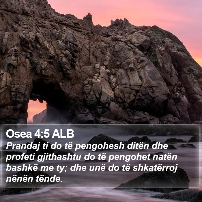 Osea 4:5 ALB Bible Study