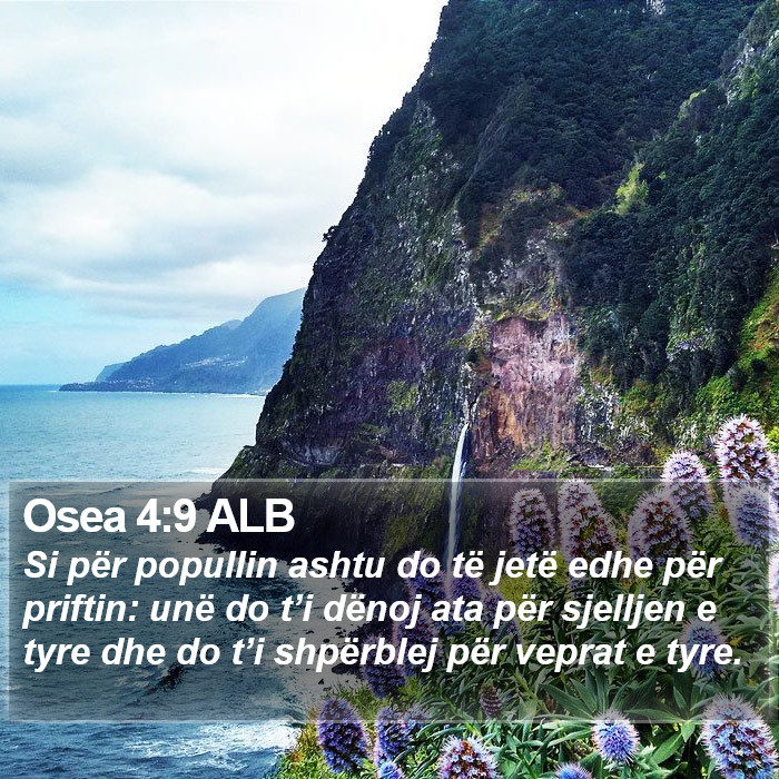 Osea 4:9 ALB Bible Study