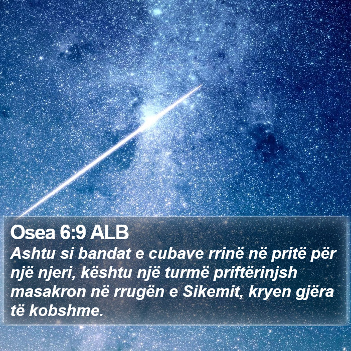 Osea 6:9 ALB Bible Study