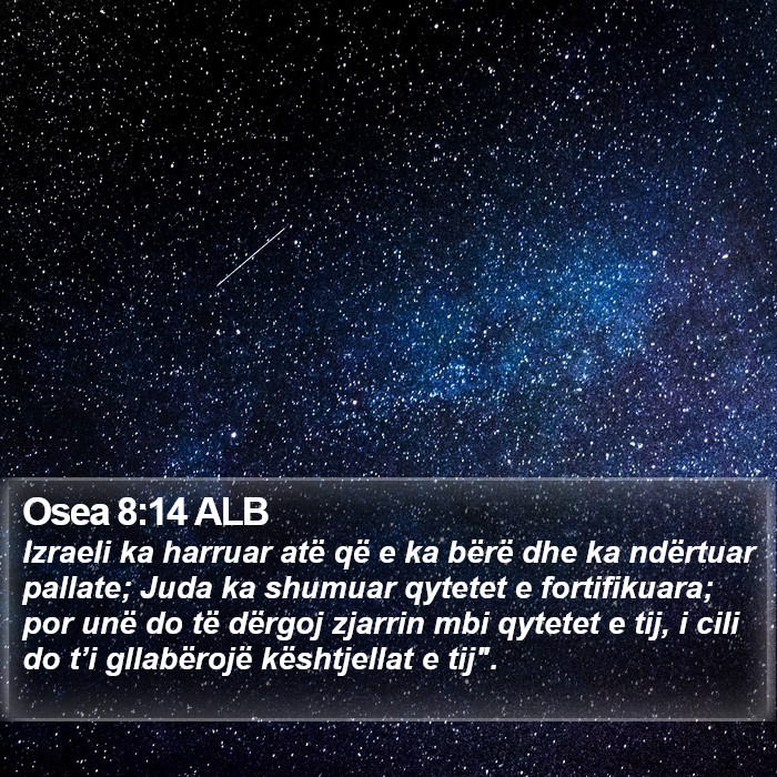 Osea 8:14 ALB Bible Study