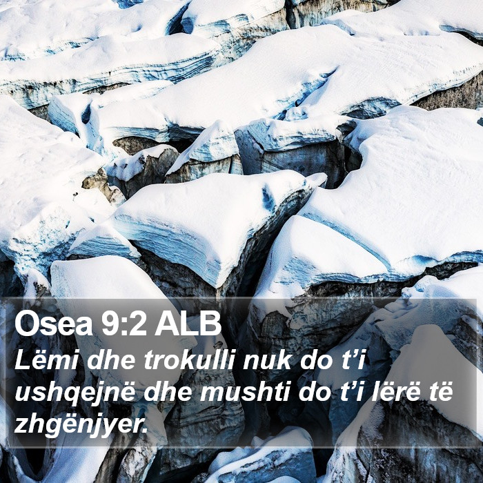 Osea 9:2 ALB Bible Study