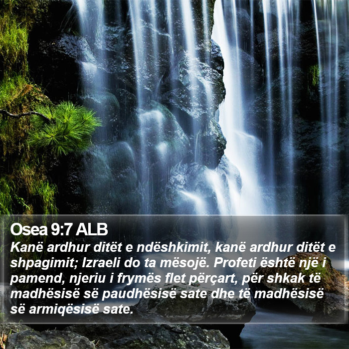 Osea 9:7 ALB Bible Study
