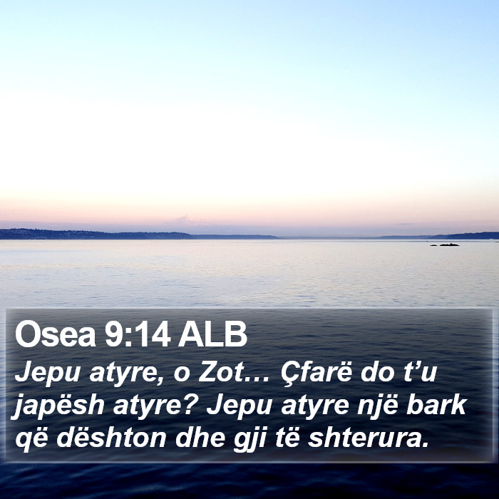 Osea 9:14 ALB Bible Study