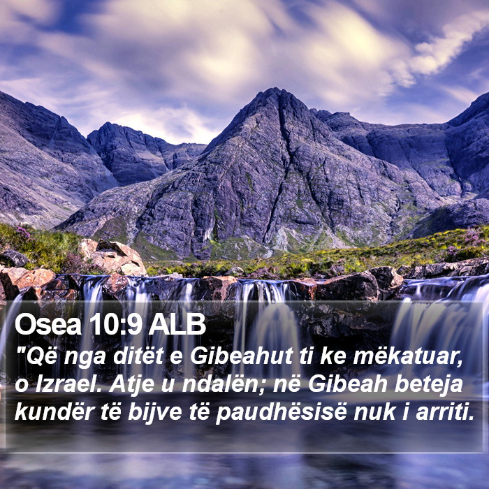 Osea 10:9 ALB Bible Study