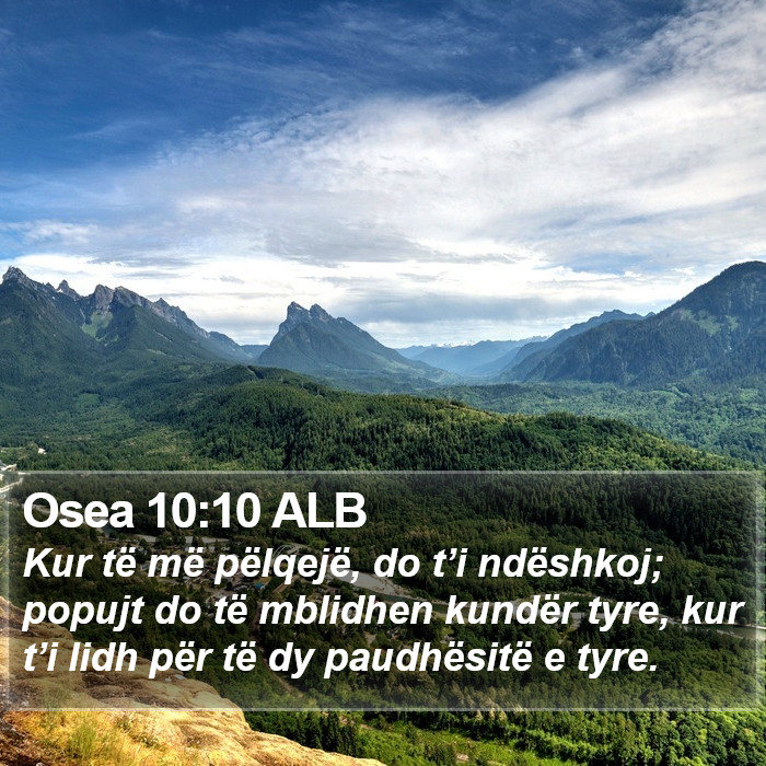 Osea 10:10 ALB Bible Study