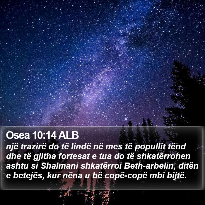 Osea 10:14 ALB Bible Study