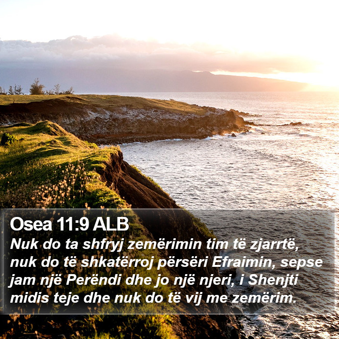 Osea 11:9 ALB Bible Study