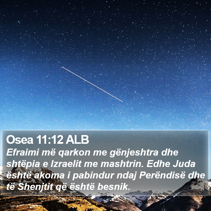 Osea 11:12 ALB Bible Study