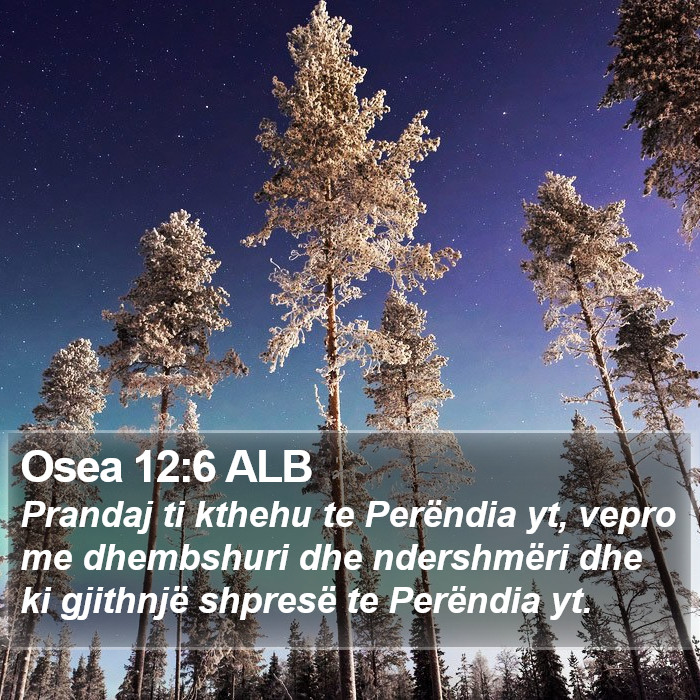 Osea 12:6 ALB Bible Study