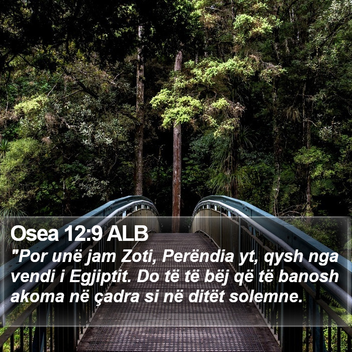 Osea 12:9 ALB Bible Study