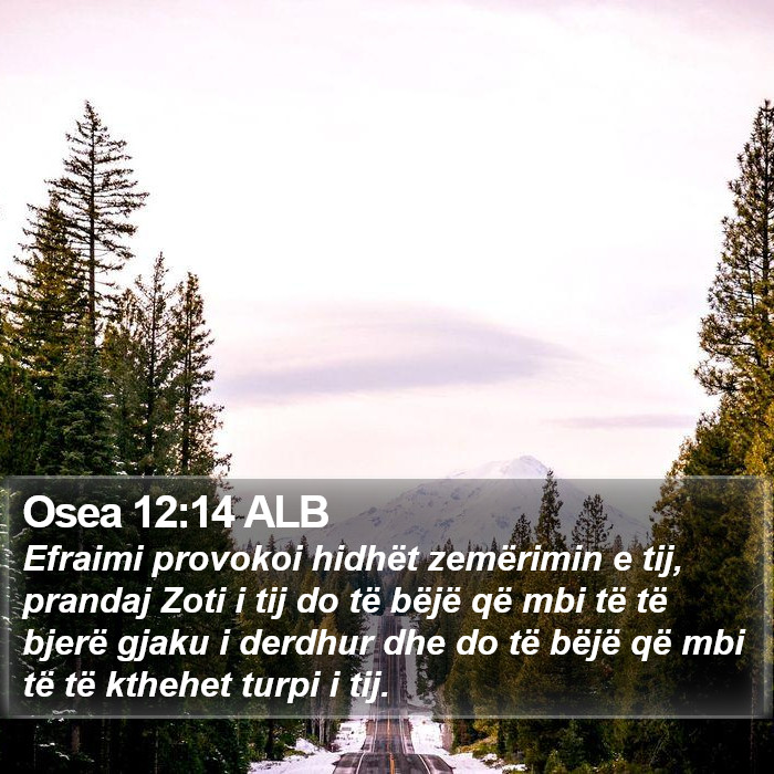 Osea 12:14 ALB Bible Study