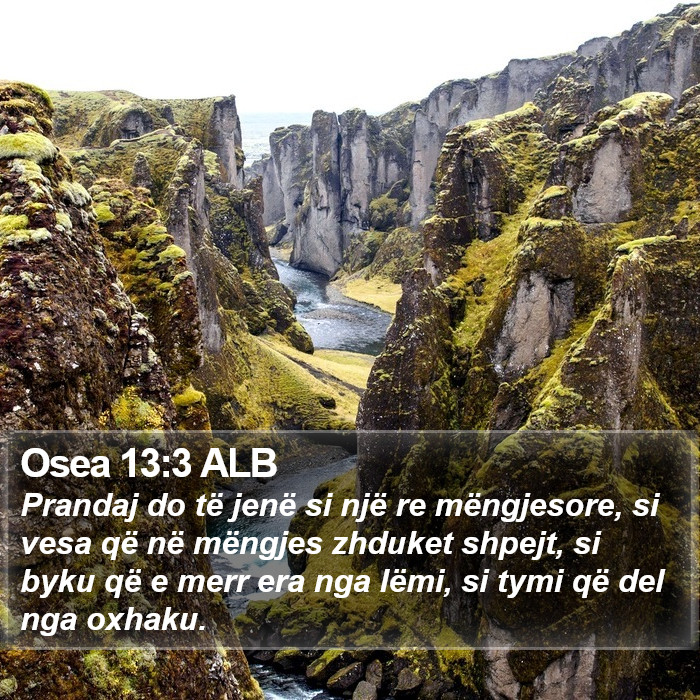Osea 13:3 ALB Bible Study
