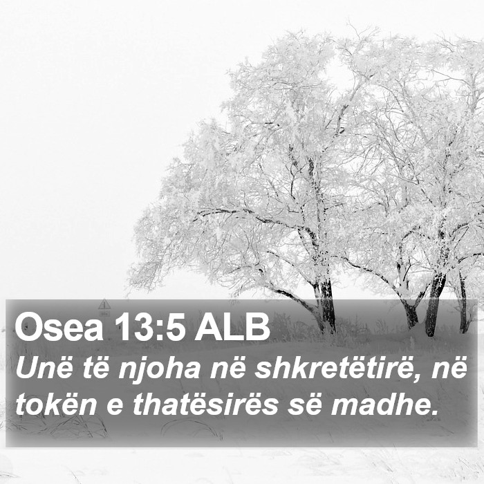 Osea 13:5 ALB Bible Study