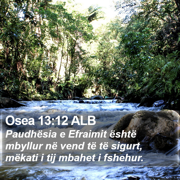 Osea 13:12 ALB Bible Study