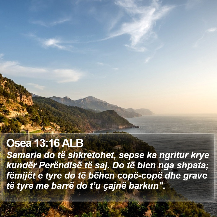 Osea 13:16 ALB Bible Study