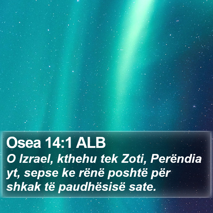 Osea 14:1 ALB Bible Study