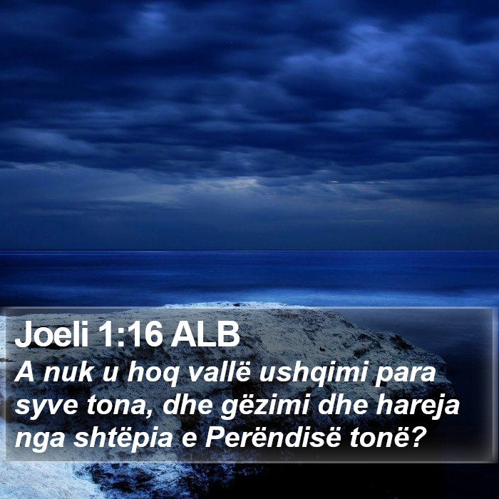 Joeli 1:16 ALB Bible Study