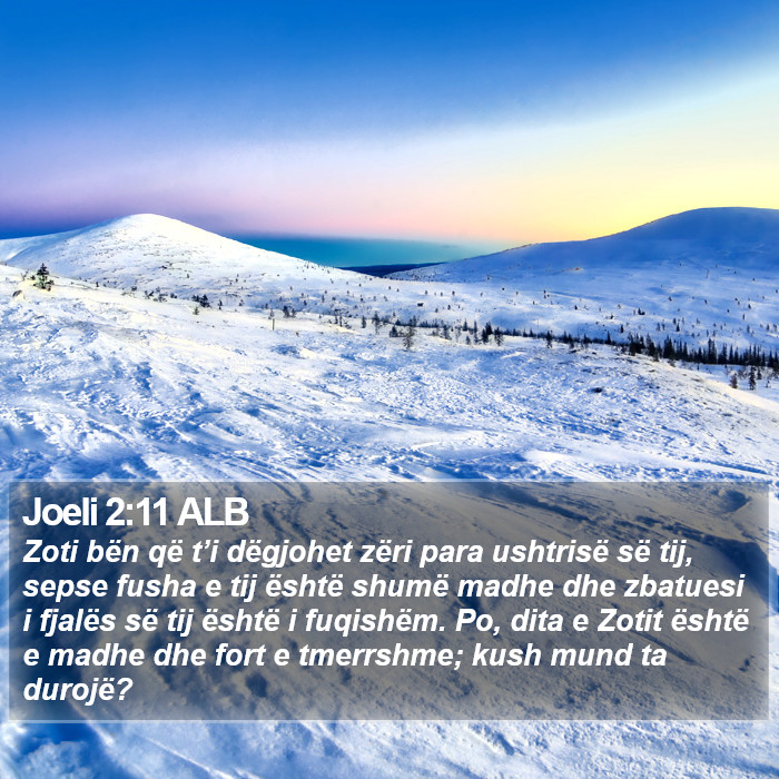 Joeli 2:11 ALB Bible Study
