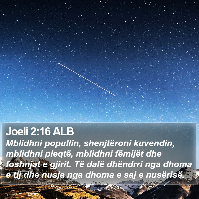 Joeli 2:16 ALB Bible Study