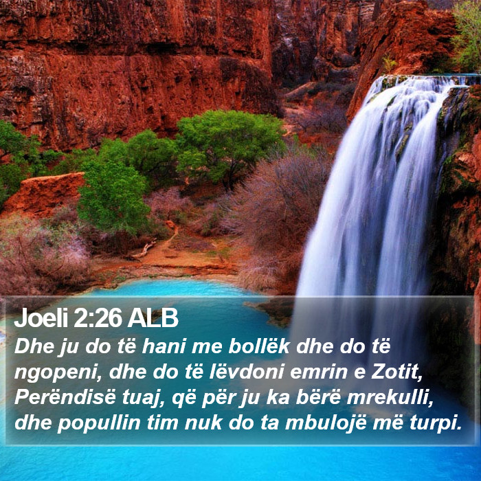 Joeli 2:26 ALB Bible Study