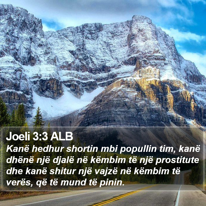 Joeli 3:3 ALB Bible Study