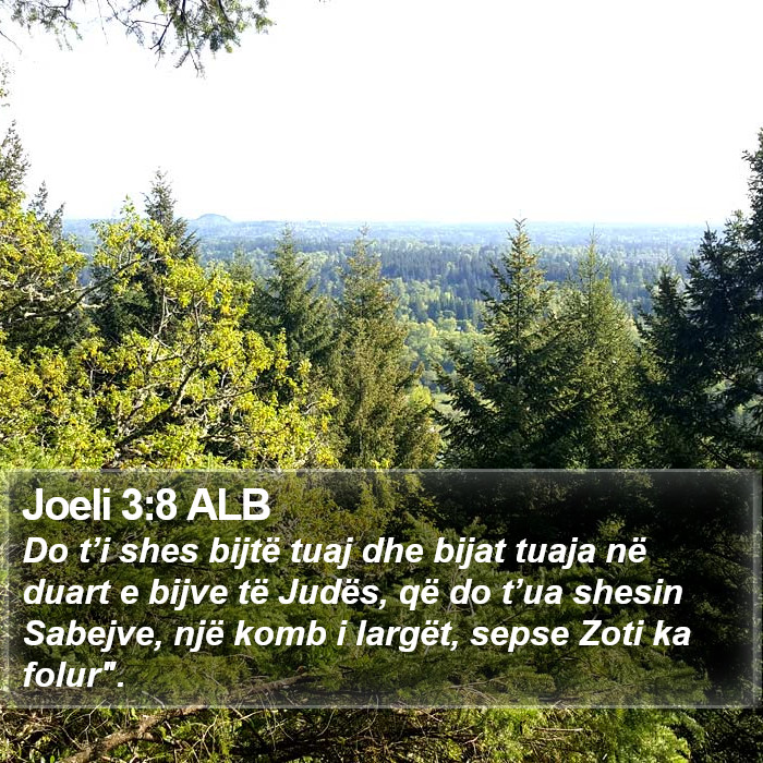 Joeli 3:8 ALB Bible Study