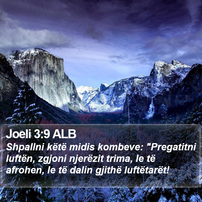 Joeli 3:9 ALB Bible Study