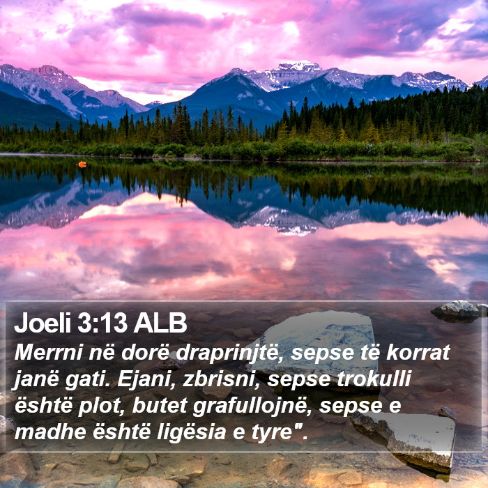 Joeli 3:13 ALB Bible Study