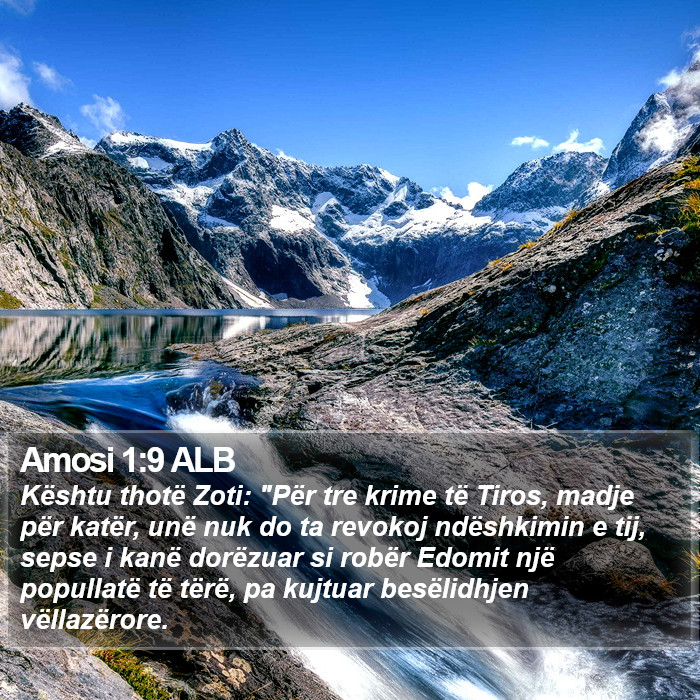 Amosi 1:9 ALB Bible Study