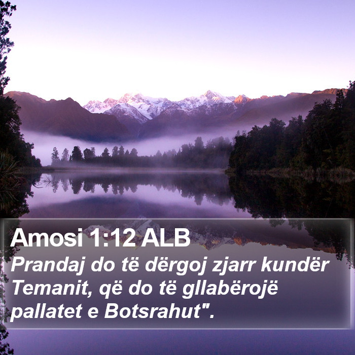 Amosi 1:12 ALB Bible Study