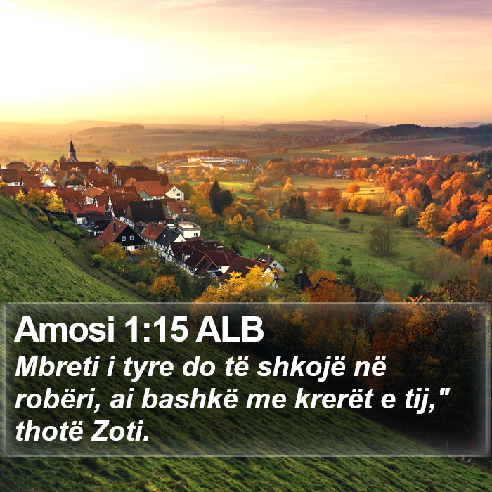 Amosi 1:15 ALB Bible Study