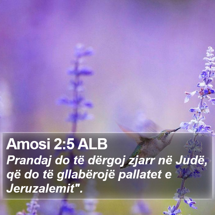 Amosi 2:5 ALB Bible Study