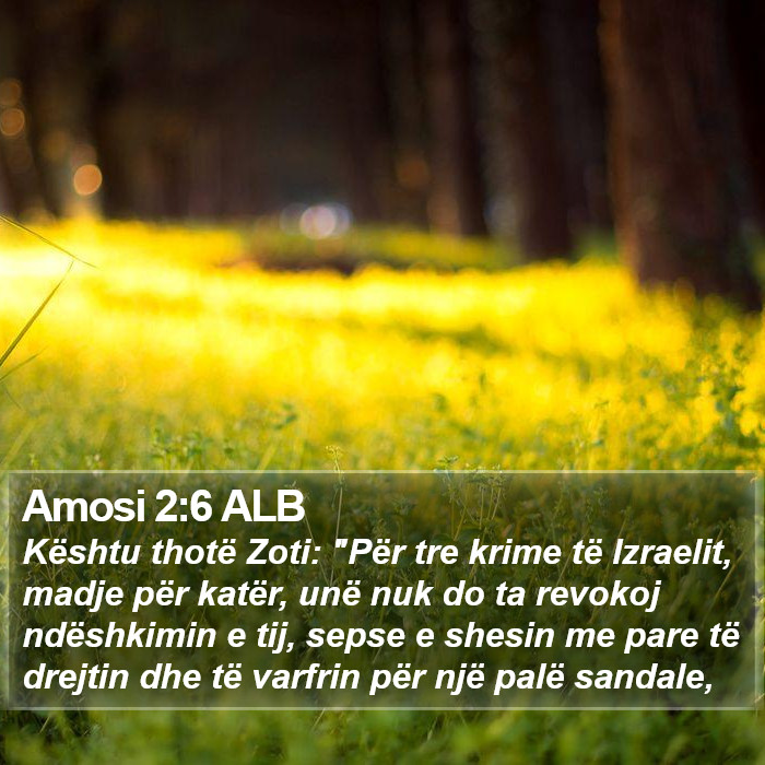 Amosi 2:6 ALB Bible Study