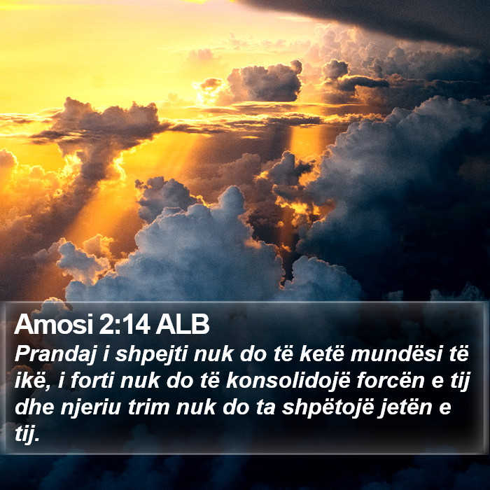 Amosi 2:14 ALB Bible Study